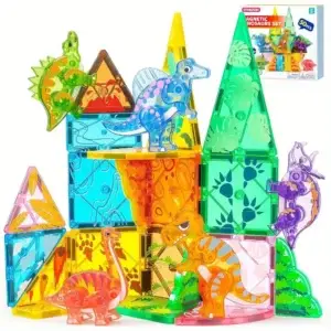 Dinosaur Magnetic Tiles Set