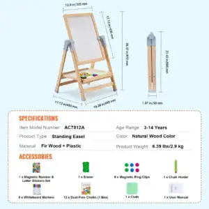 Magnetic Art Easel Board